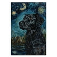 thumbnail image 3 of Hudo Starry Night Flat Coated Retriever Canvas Print - Van Gogh Inspired Dog Poster Wall Art Decor, 3 of 5