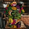 thumbnail image 4 of Ankishi Mens Hawaiian T Shirt Crewneck Tiger Short Sleeve Summer Tropical Tee Shirts Fashion Clothes for Streetwear, 4 of 7