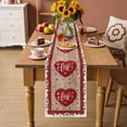 thumbnail image 2 of Valentine's Day Table Runner 60 Inches Long Farmhouse Dress Scarves, Red Love Heart Roses Romantic Vintage Dining Tablerunner for Coffee Table/Kitchen Island/Party Décor, 13" x 60", 2 of 8