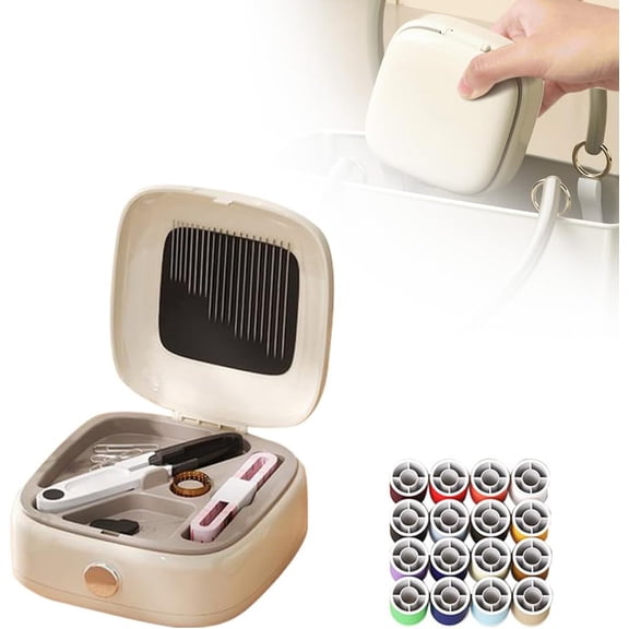Magnetic Sewing Tool Kit, 2026 New Needle and Thread Kit with Sewing Supplies, Portable Manual Sewing Kit for Adults Beginners(x)