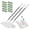 3pcs, variant on 39.4" Hands-Free Multi-Purpose Flat Mop, One-Click Cleaning Mop with 10 Reusable Cloths for Kitchen & Home