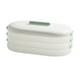 thumbnail image 2 of Contenedor de alimentos para refrigerador, organizador, tapa a presión, libre de BPA, antiadherente, para despensa, dumplings verde, 2 of 9