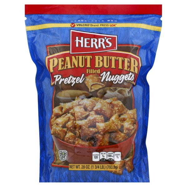 Herr's Peanut Butter Filled Pretzel Nuggets, 28 Oz.