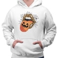 thumbnail image 2 of Pumpkin Lips Halloween Hoodie Sweatshirt Unisex X-Large White, 2 of 5