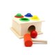 thumbnail image 1 of Juego de madera Montessori, bolas de pegamento, martillos, para niños mayores de 2 años, 1 of 1