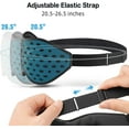 thumbnail image 6 of Breathable Sleep Mask, 3D Eye Mak Sleep for Side Sleepers Women Men, Light Blocking Sleeping Mask with Adjustable Strap, Soft Lightweight Eye Cover for Travel, Night Work, Nap, Office - Blue, 6 of 9