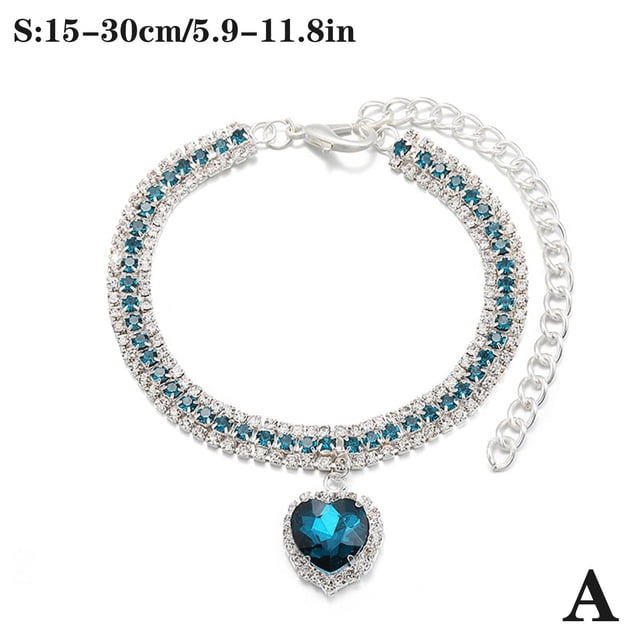 Dog Cat Rhinestone Diamante Collar Necklace Puppy Crystal Bling Pet Accessory S3Y9