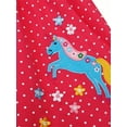 thumbnail image 2 of WIBACKER 100% Cotton Toddler Girls Summer Dress Button Decor Polka Dot Print Appliques Dresses for Kids - 1 Piece Unicorn, 2 of 8