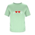 thumbnail image 3 of Tops para hombre, blusas y camisas de manga corta con cuello redondo para hombre, camisetas casuales con estampado de moda para hombre, blusa de manga corta, blusa de poliéster para hombre., 3 of 4