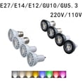 thumbnail image 2 of Bombilla LED regulable MR16 E27 E14 GU10 RGB, foco de 5W para iluminación de pista empotrada, luz descendente de 36 ° para cocina, habitación y dormitorio, 2 of 4