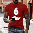 thumbnail image 1 of Tops para hombre, blusas y camisas de manga corta con cuello redondo para hombre, jersey informal con cuello redondo estampado para hombre, pantalones cortos deportivos para fitness, blusa de poliéste, 1 of 5
