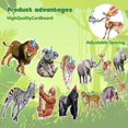 thumbnail image 3 of Pancarta de cumpleaños, animales de safari, temática de jungla, suministros para fiestas, 3 of 9