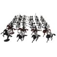 thumbnail image 2 of juguetes de caballero medieval juguete de acción figura en miniatura de película pequeña, 2 of 9