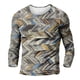 thumbnail image 4 of Men's T Shirt Graphic Abstract Neck Clothing Apparel Outdoor Long Sleeve Print Fashion Designer Vintage 2XL, 4 of 5
