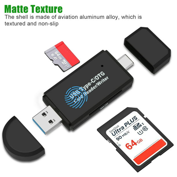 bit kort uld USB SD Card Reader, TSV USB 3.0 Type C OTG Adapter Memory Card Reader for SD /Micro SD/TF/SDXC/SDHC/MMC/RS-MMC/Microsdhc/Microsdxc, Camera Flash Card  Reader Support Windows, Linux, Mac OS, Android - Walmart.com