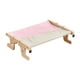 thumbnail image 2 of Hamaca para gatos Yinane Percha para ventana de gato Resistente fácil de desmontar y limpiar Estante de madera Patrón de pata rosa gris, 2 of 8