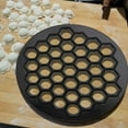 thumbnail image 4 of Russian Pelmeni Maker, Dumplings Mold, Metal Ravioli Maker, Pelmeni Meat Dumplings Maker, 37 Holes Handmade Dumpling Cutter, Black, 4 of 16