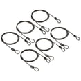 thumbnail image 1 of Uxcell Security Cable Coated Luggage Lock Wire Rope with Loop Gray 3.3ft, 1 of 5