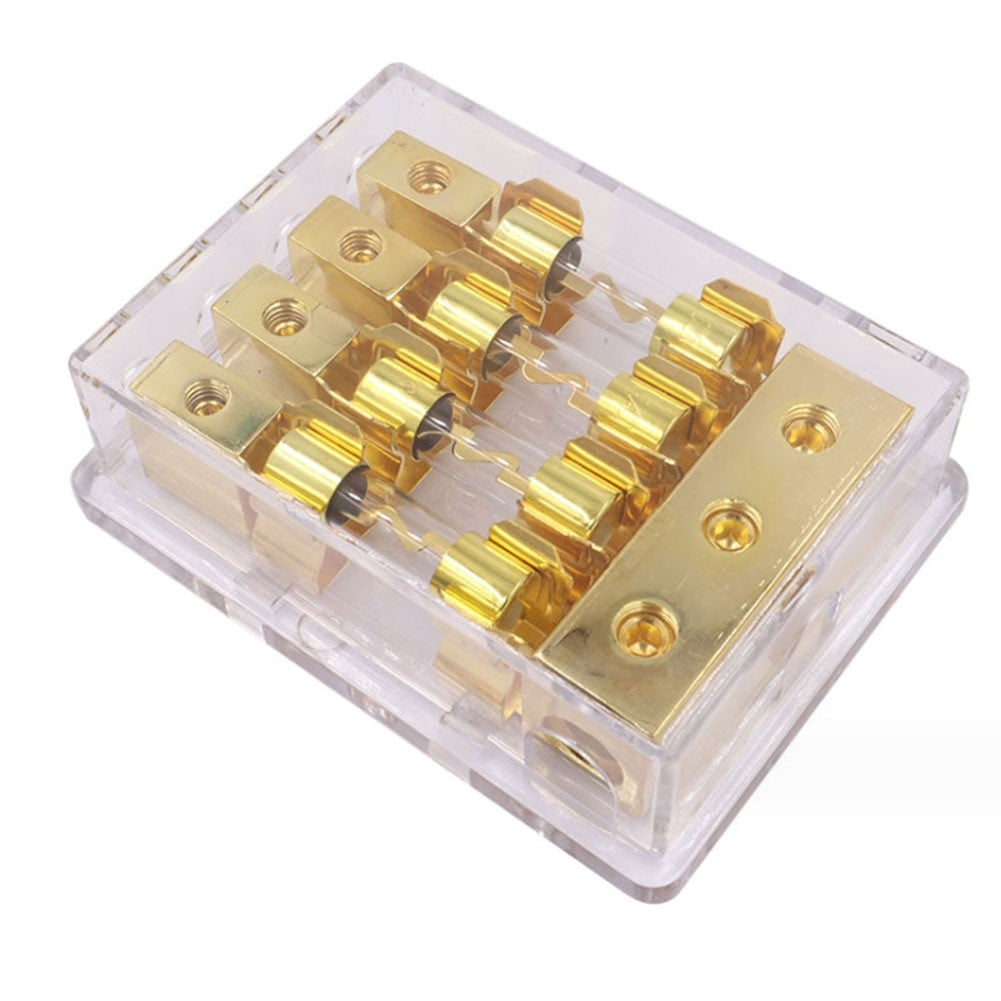 Fuse Holders 2/3/4 Position Agu Fuse Holder Instrument Bracket Distribution Block Fuse 60A Electrical Equipment Fuse Accessories