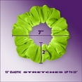 thumbnail image 5 of Velvet Scrunchies Jumbo Size Plush Big Ponytail Holders Thick Braided Locked Hair Big Made in the USA Lime, 5 of 7