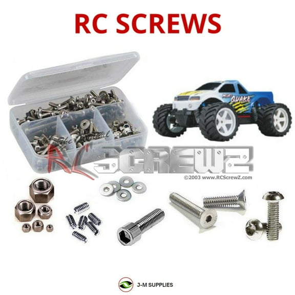 RCScrewZ Stainless Steel Screw Kit dur025 for Duratrax Mini Quake SE RC Car | PRO