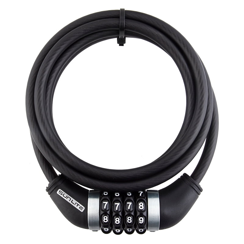 Sunlite Power Shield Combo Lock Lock Sunlt Pwr Shield Cbl 10mmx6f Com Coil Bk