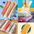 thumbnail image 4 of Monebena Disposable Ice Popsicle Mold Bags Freezer Tubes With Zip Seals For Healthy Snacks,Yogurt Sticks,Juice & Fruit Smoothies,Ice Candy Pops Comes With A Funnel 100 Pcs (11"x2"), 4 of 6