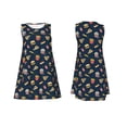 thumbnail image 3 of Bixox Robe Sans Manches Imprimée Fast Food pour Femmes avec Poches, Robe Décontractée Longueur Genou pour l'Été-TTG, 3 of 7