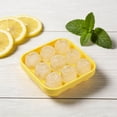 thumbnail image 6 of Ice Cube Mold with Lid, Silicone Rose Ice Cube Tray for Freezer, Easy Release Ice Trays Maker, Make 9 Ice Ball Maker Mold Flower Ice Tray Mold for ,Yellow, 6 of 8