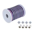 thumbnail image 2 of C-able 65.6ft(20m) RGBW Wire Extension Cable with Spool, 12V RGBW 5Pin Led Lights Wires Strip Kit Extend Wire for 5050 3528, with 8PCS RGBW Led Strip Connectors, 2 of 4