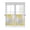 Yellow, variant on Red Grey Chrysanthemum Half Window Curtain 36 Inches Long, Farmhouse Botanical Floral Modern Window Treatment Curtain Drapes, Small Tier Curtains for Bathroom Over Sink, 27.5"x36", 2 Panels