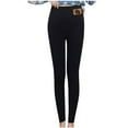 thumbnail image 2 of ICHUANYI Liquidación Moda Casual Mujeres Span Señoras Leggings Cintura Alta Mantener Caliente Pantalones Largos ICHUANYI WER2023082201879, 2 of 7