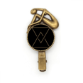 thumbnail image 1 of Broche Épingle à Cheveux Motif Totem Symbole Triangle Vintage Métal, 1 of 3