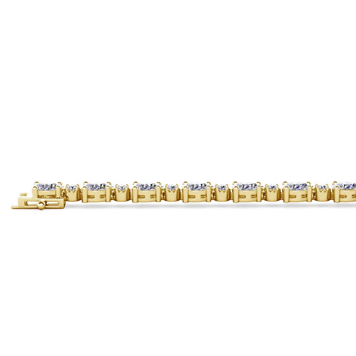 Cate & Chloe Katelynn 18k Yellow Gold Plated Tennis Bracelet with Simulated Diamond Crystals for Women
