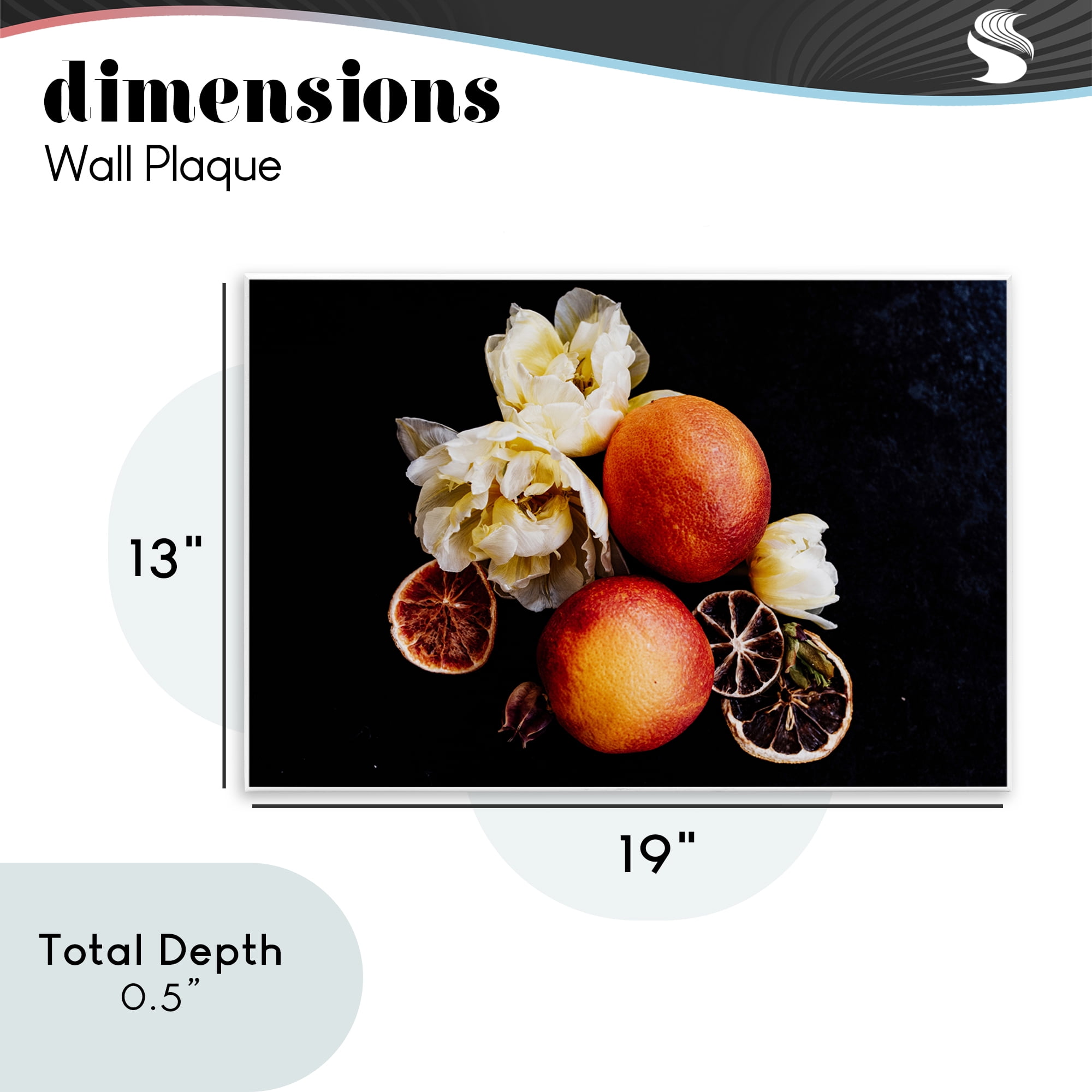 The Still Spring Fruit Wall Plaque Art, design by Amy Carroll