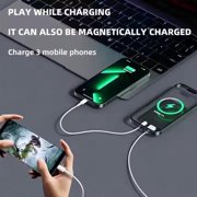Magnetic 10,000 mAh Power Bank, Fast Charging 20W with USB Type C Charger, LED Display, Magsafe-Compatible Powerbank Portable Charger