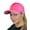Hot Pink, variant on Ponycap Messy High Bun Ponytail Water Resistant Adjustable Mesh Reflective Sporty Baseball Cap, Pink
