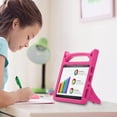 thumbnail image 4 of Kid-Friendly Case for Fire 7 Tablet (12th Gen, 2022), Epicgadget Shockproof Heavy Duty EVA Case with Handle + Kickstand for All-New Fire 7 2022 Tablet, Free Fire 7 Screen Protector + 1 Stylus (Pink), 4 of 5