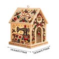 thumbnail image 3 of DIY Light Up Diamond Art Acrylic Cottage, 5D Gem Painting House Ornament with LED Light, Holiday Handmade Craft Decor for Tabletop & Christmas Tree, 3 of 5