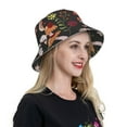 thumbnail image 6 of Xecao Mushroom With Snails Print Men and Women Night Reflective Hat Runner Cap Visor Bucket Hat Boonie Cap, 6 of 6