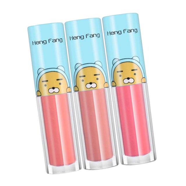 Juego de 3 colores Zulema lápiz labial mate brillo de labios cosméticos
