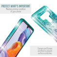 thumbnail image 4 of Value Pack ! for LG Stylo 6 Liquid Glitter Bling Sparkling Cute Woman Girl Case Phone Case Silicone PU Shock Bumper Scratch Guard Skin Wrap Slim Cover, 4 of 4