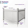 thumbnail image 4 of 4ft H x 6ft W (1 Panel + 1 Post) No Dig WamBam Nantucket Fence Kit, White Vinyl Picket Fence Panel, Easy DIY Installation Fence Panel Kit, Durable Outdoor Fence for Yard or Garden, BL19101, 4 of 9
