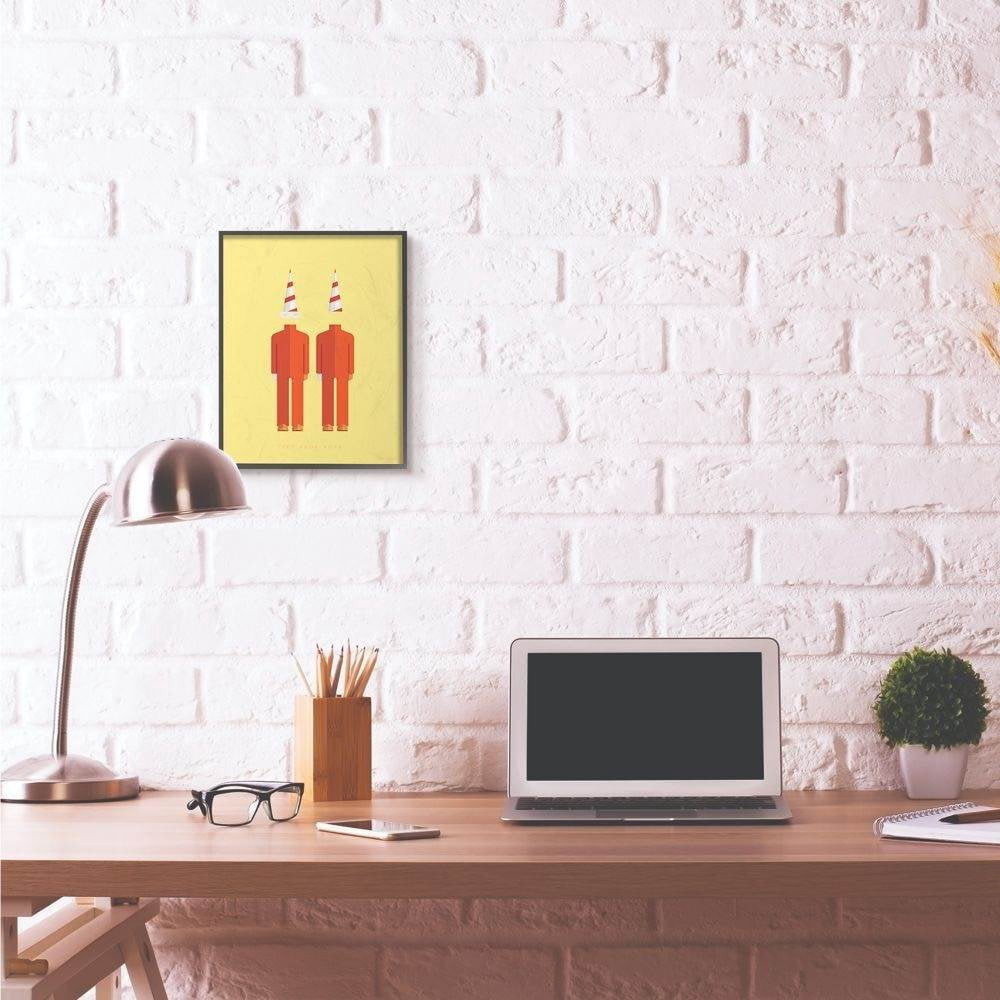 Stupell Industries Pet Shop Boys Famous People Characters Fashion Design Framed Wall Art by Fred Birchal