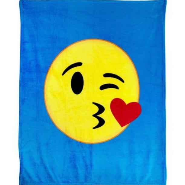 Emoji Expressions Velvet Plush Throw Blanket- 50"x 60 ...