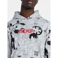 thumbnail image 4 of One Piece Men's and Big Men's Graphic Fleece Hoodie with Long Sleeves, Sizes XS-4XL, 4 of 5