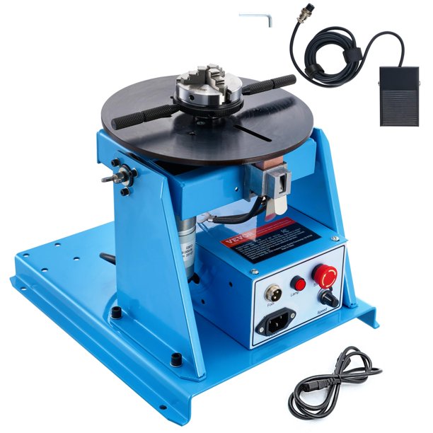 Posicionador de soldadura VEVOR Rotary 10 kg 0-90° con mandril de torno de 3 mordazas