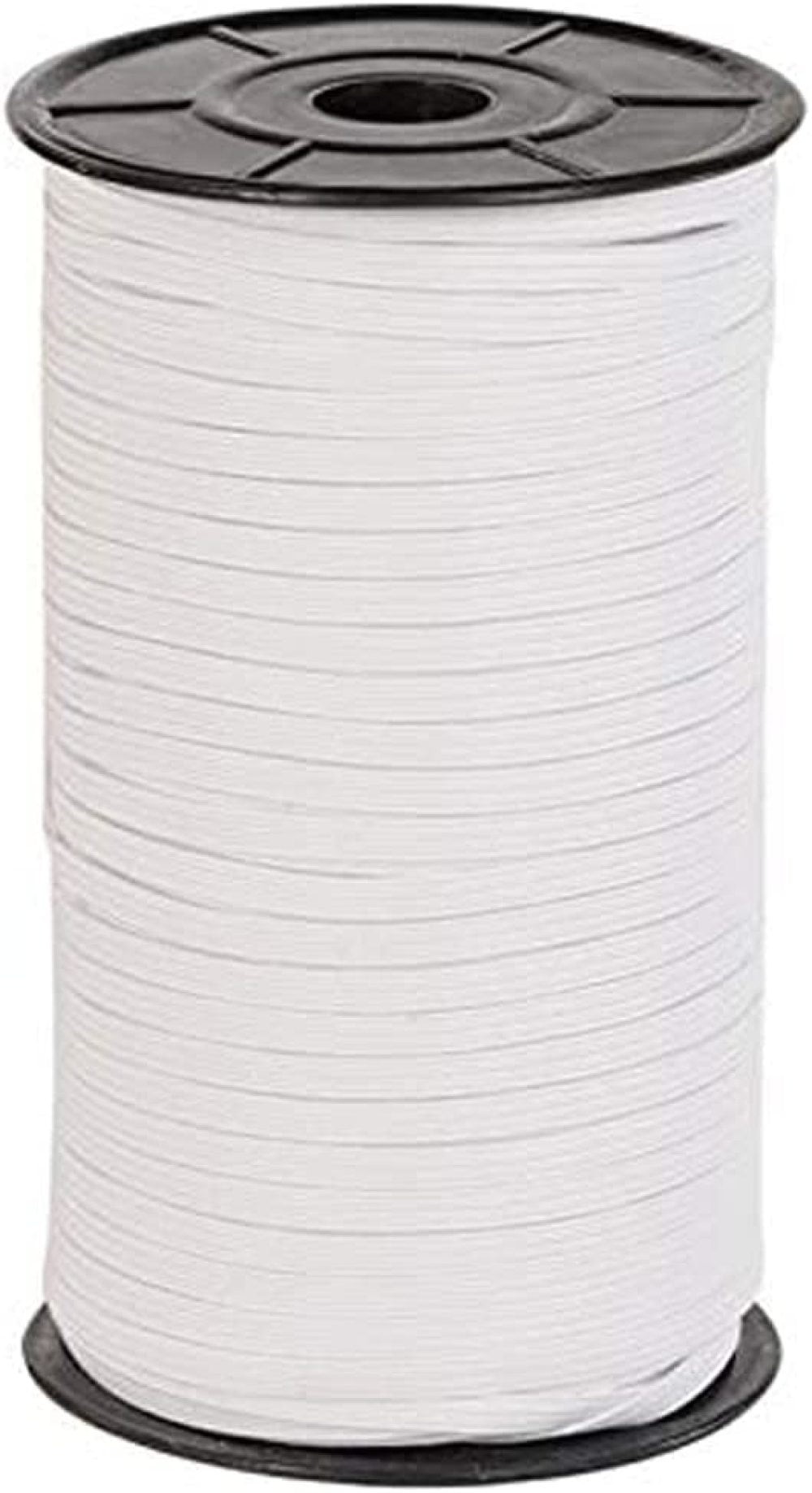 White, 200 Yards-1/8 inch Bedspread Elastic Cord Cuff Heavy Elastic String for Crafts DIY Elastic Bands for Sewing 1/8 Inch 