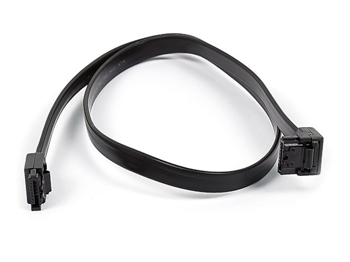 Lot of 10 SATA 7 pin Cable 90 Degree to 180 Degree with Locking Latch Brand New