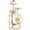 Beige, variant on Large Multi-Level Cat Tree Condo Furniture with Sisal-Covered Scratching Posts, Two Bigger Plush Condos, Perch Hammock for Kittens and Cats, Light Gray